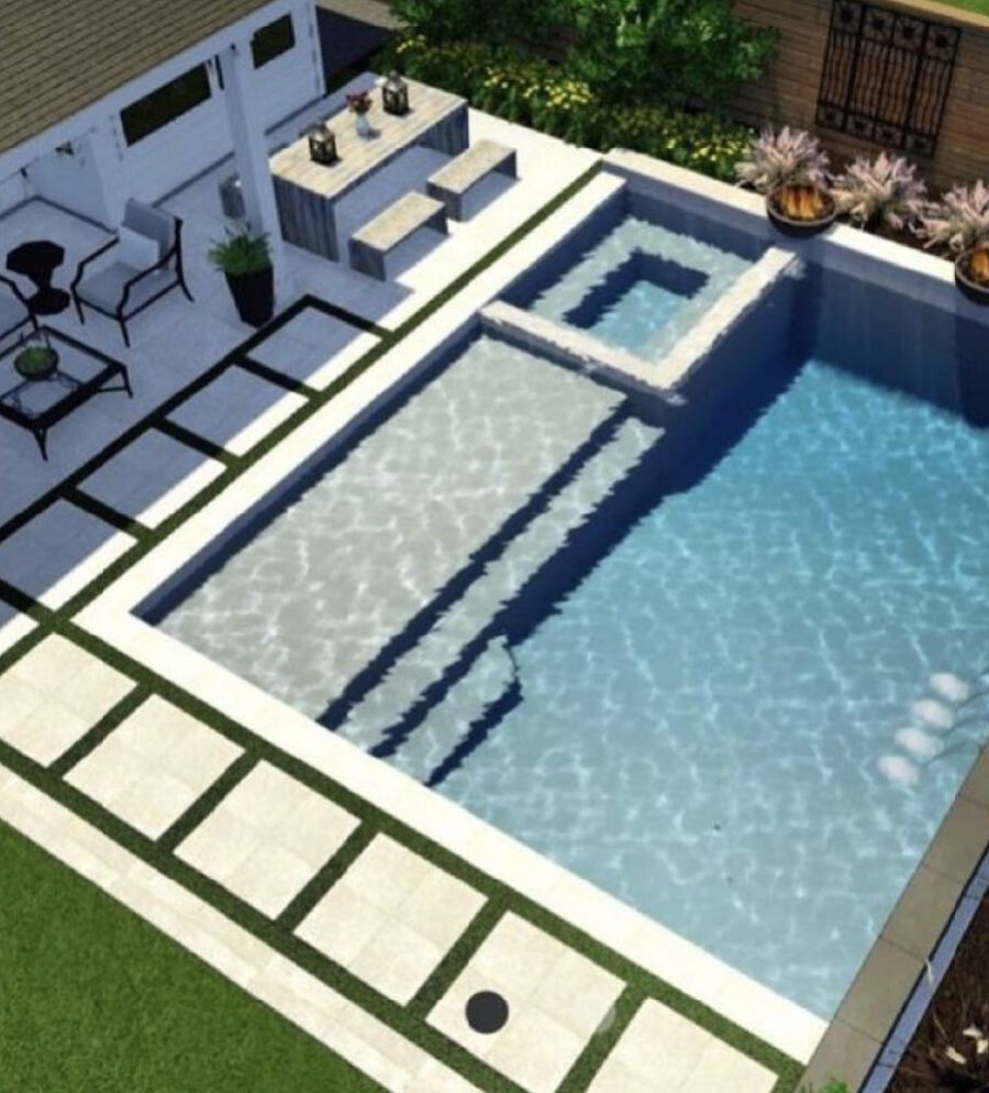 3 service swimming pool